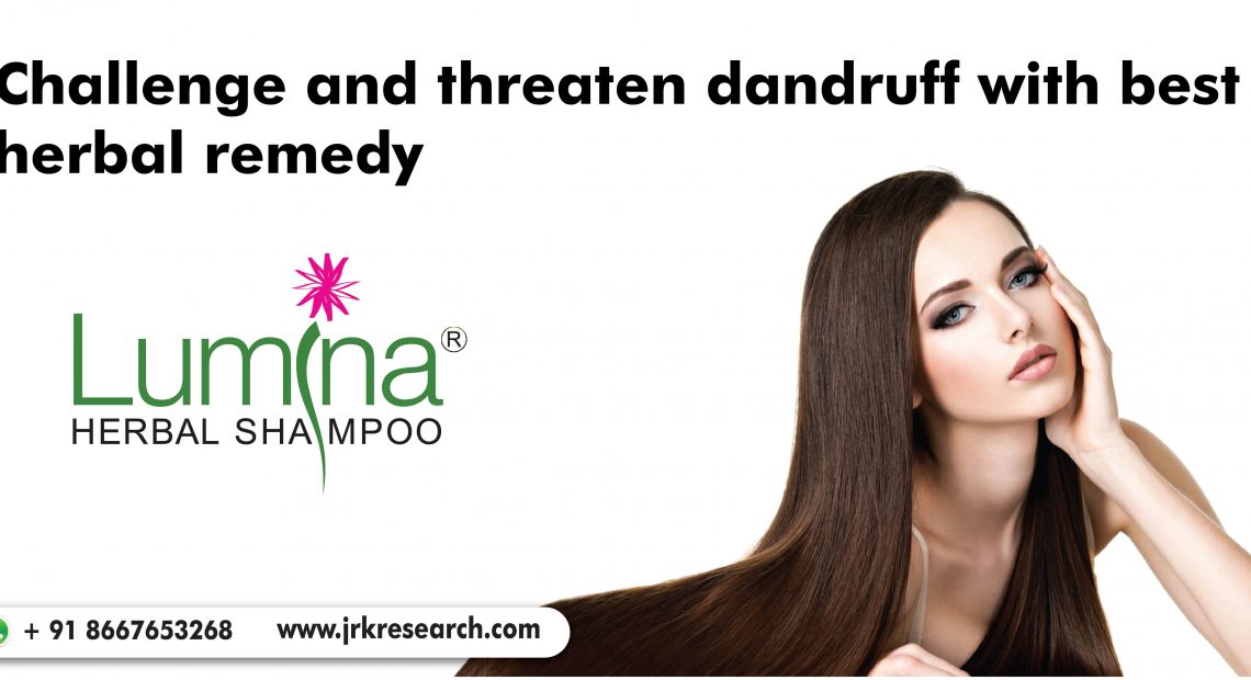 Challenge and threaten dandruff with the best herbal remedy – Lumina herbal shampoo