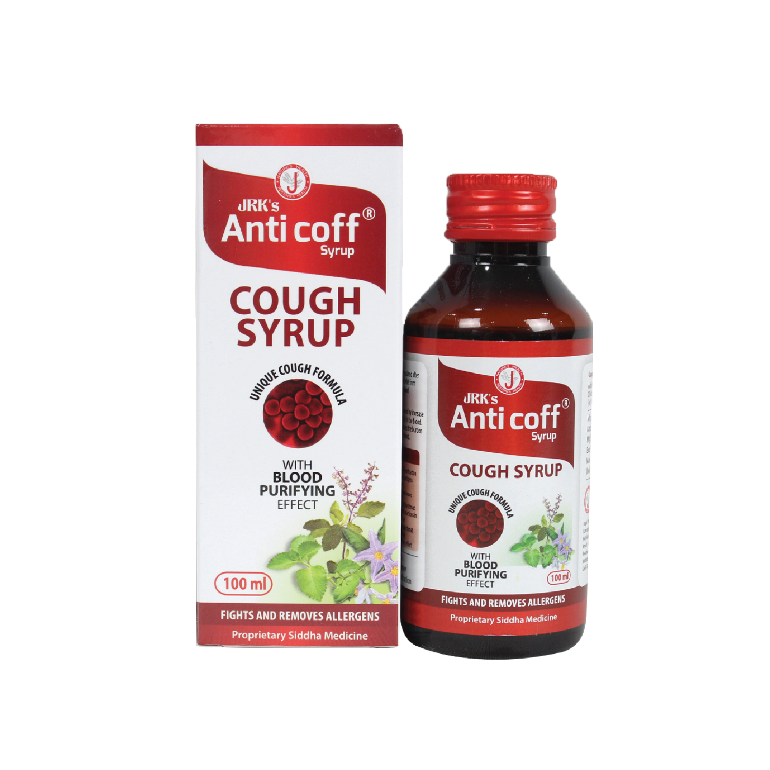 JRK's Anti Coff Syrup Herbal Dry Cough Syrup Caredura Store